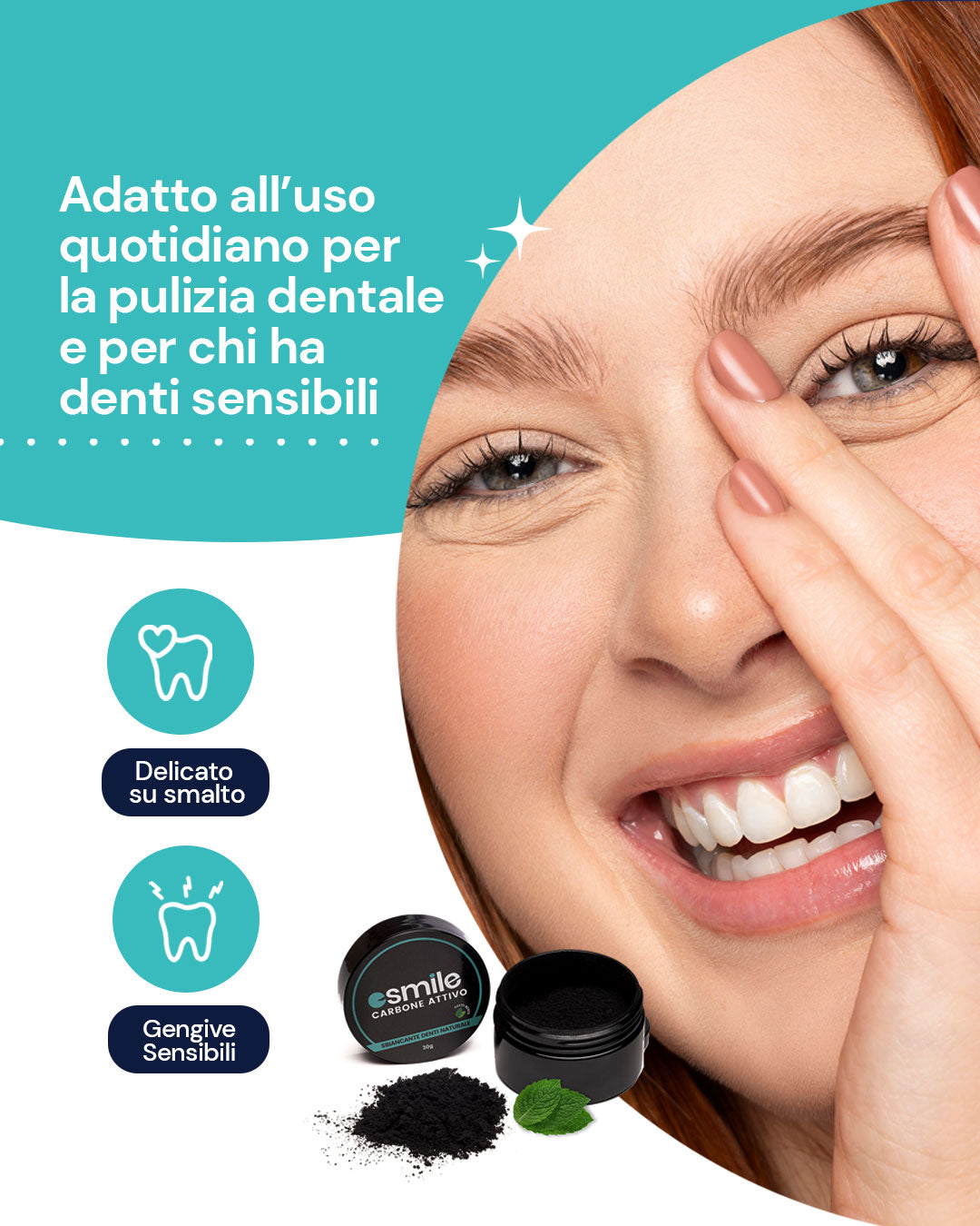Polvere Sbiancante al Carbone Attivo 30g